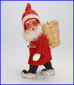 Antique Vintage German Santa Claus celuloid plastic figurine 5' Antique Vintage German Santa Claus celuloid plastic figurine 5'