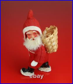 Antique Vintage German Santa Claus celuloid plastic figurine 5' Antique Vintage German Santa Claus celuloid plastic figurine 5'