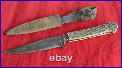 Antique Vintage German Solingen Hunting Knife Rare Antique Vintage German Solingen Hunting Knife Rare