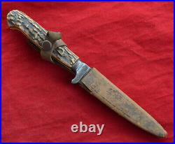 Antique Vintage German Solingen Hunting Knife Rare Antique Vintage German Solingen Hunting Knife Rare