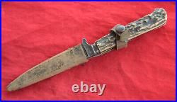 Antique Vintage German Solingen Hunting Knife Rare Antique Vintage German Solingen Hunting Knife Rare