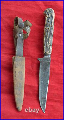 Antique Vintage German Solingen Hunting Knife Rare Antique Vintage German Solingen Hunting Knife Rare