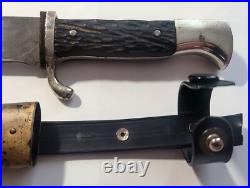 Antique Vintage German hunting(tourist) dagger R. A. Herder Solingen. VERY RARE Antique Vintage German hunting(tourist) dagger R. A. Herder Solingen. VERY RARE