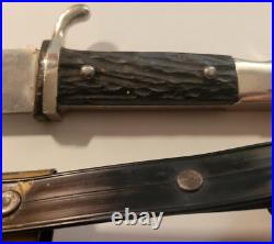 Antique Vintage German hunting(tourist) dagger R. A. Herder Solingen. VERY RARE Antique Vintage German hunting(tourist) dagger R. A. Herder Solingen. VERY RARE