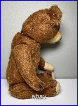 Antique Vintage Germany TEDDY BEAR Jointed Body Mohair 12 Hunchback Hump German