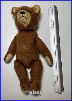 Antique Vintage Germany TEDDY BEAR Jointed Body Mohair 12 Hunchback Hump German