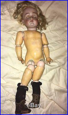 Antique Vintage KESTNER 174 Child Doll 15 original clothes & wig