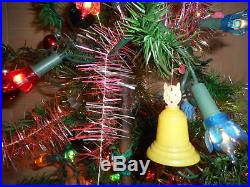 Antique Vintage Large 35 Tall German Goose Feather Christmas Tree Decorated