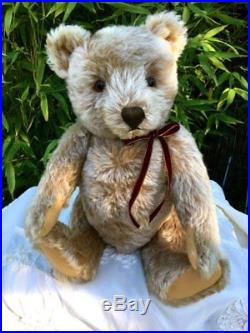 Antique / Vintage Large German Steiff Teddy Bear with button 1950's