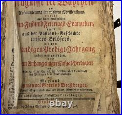 Antique Vintage Leather Bound 1796 German Bible Antique Vintage Leather Bound 1796 German Bible