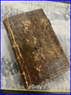 Antique Vintage Leather Bound 1845 German Bible