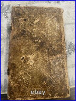 Antique Vintage Leather Bound 1845 German Bible