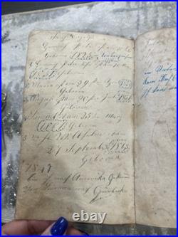 Antique Vintage Leather Bound 1845 German Bible