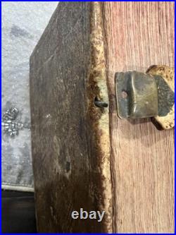 Antique Vintage Leather Bound 1845 German Bible