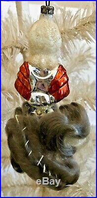 Antique Vintage Marie Antoinette Flesh Face Glass German Christmas Ornament