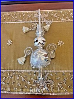 Antique/Vintage Mercury Glass GERMAN Christmas Tree Topper 12