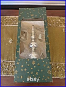 Antique/Vintage Mercury Glass GERMAN Christmas Tree Topper 12