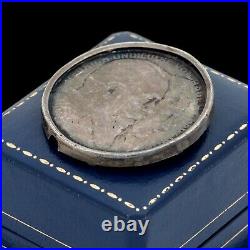 Antique Vintage Nouveau 900 Sterling Silver German Baden Mark Coin Pendant 12.1g