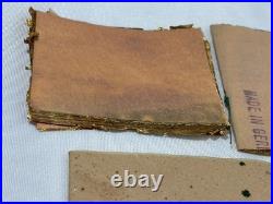 Antique Vintage Original 1920s German Gold Leaf Sheets Large Lot of Mixed Sizes