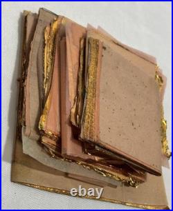 Antique Vintage Original 1920s German Gold Leaf Sheets Large Lot of Mixed Sizes