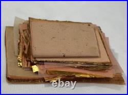 Antique Vintage Original 1920s German Gold Leaf Sheets Large Lot of Mixed Sizes