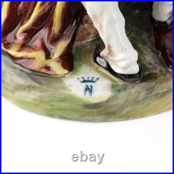 Antique/Vintage Pair of German Porcelain Peasant Figurines Capodimonte N Mark