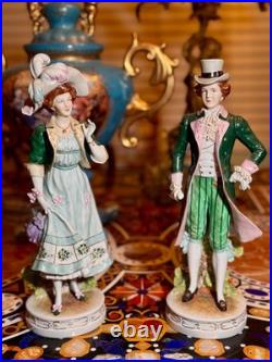 Antique/Vintage Scheibe-Alsbach German Porcelain Couple Figurines- Rare