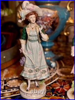 Antique/Vintage Scheibe-Alsbach German Porcelain Couple Figurines- Rare