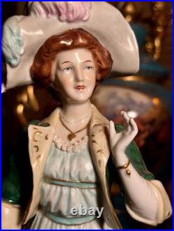 Antique/Vintage Scheibe-Alsbach German Porcelain Couple Figurines- Rare
