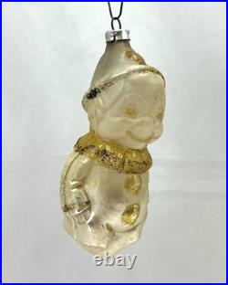 Antique Vintage West German Glass Boy Pinocchio Figural Christmas Ornament
