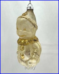 Antique Vintage West German Glass Boy Pinocchio Figural Christmas Ornament