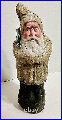 Antique Vintage White Belsnickle German Santa Paper Mache Composition- 8-1/2 Antique Vintage White Belsnickle German Santa Paper Mache Composition- 8-1/2