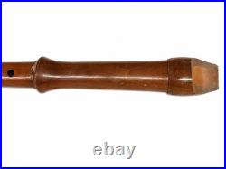 Antique Vintage Wooden Recorder 18 Baroque Fingering Alpine Tenor C German Made