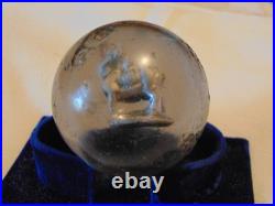 Antique Vtg 2 German Sulfide Marble Standing Deer Buck Wildlife
