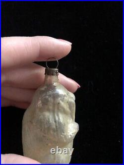 Antique Vtg Mercury Glass German Bear with Stick Christmas Xmas Ornament- 1900s Antique Vtg Mercury Glass German Bear with Stick Christmas Xmas Ornament- 1900s