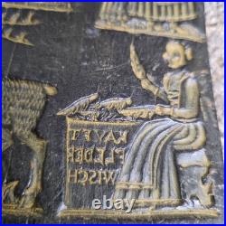 Antique Wachsbild or German folk art wax relief / Wall Hanger