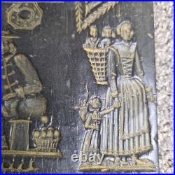 Antique Wachsbild or German folk art wax relief / Wall Hanger
