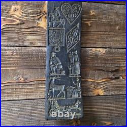 Antique Wachsbild or German folk art wax relief / Wall Hanger