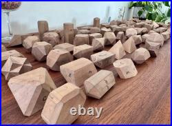 Antique Wooden Crystal Model Lot (84) Krantz-Stye Crystallography Mineralogy Set