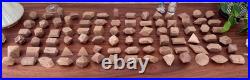 Antique Wooden Crystal Model Lot (84) Krantz-Stye Crystallography Mineralogy Set