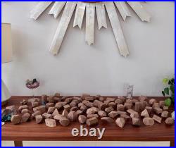 Antique Wooden Crystal Model Lot (84) Krantz-Stye Crystallography Mineralogy Set