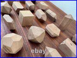 Antique Wooden Crystal Model Lot (84) Krantz-Stye Crystallography Mineralogy Set