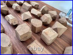 Antique Wooden Crystal Model Lot (84) Krantz-Stye Crystallography Mineralogy Set