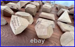 Antique Wooden Crystal Model Lot (84) Krantz-Stye Crystallography Mineralogy Set