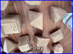 Antique Wooden Crystal Model Lot (84) Krantz-Stye Crystallography Mineralogy Set