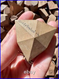 Antique Wooden Crystal Model Lot (84) Krantz-Stye Crystallography Mineralogy Set