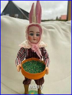Antique candy container rabbit man