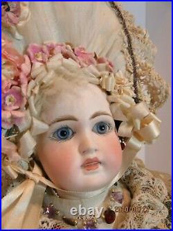 Antique doll 14.5 BELTON 1880 open/closed mouth, Jumeau 8-Ball body Excellent