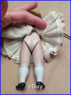 Antique doll all bisque sleep eyes 6 2 1/2