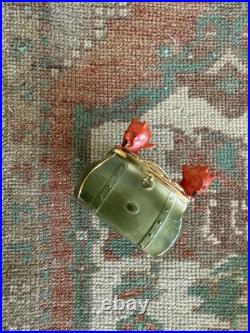 Antique early 1900s German fairing Red Devils in Purse figure, porcelain, RARE